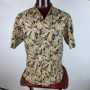 Tori Richard Mens XL Leaf Patterned Button Down